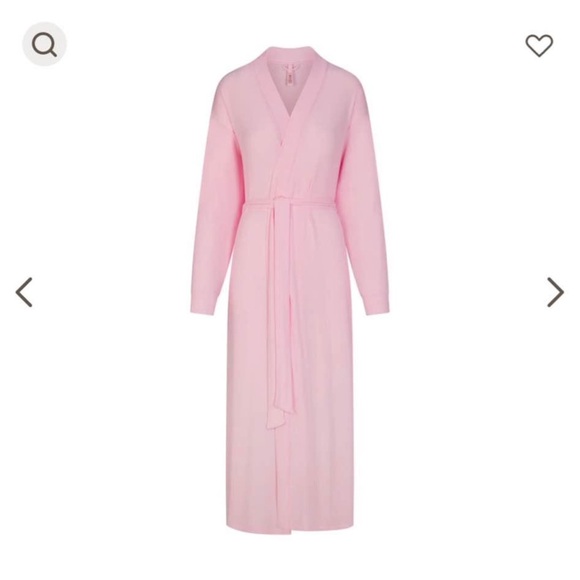 Skims Pink Long Robe - Picture 2 of 3